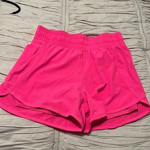 Workout shorts hot pink